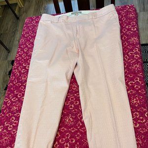 Banana Republic light pink cotton/spandex trousers